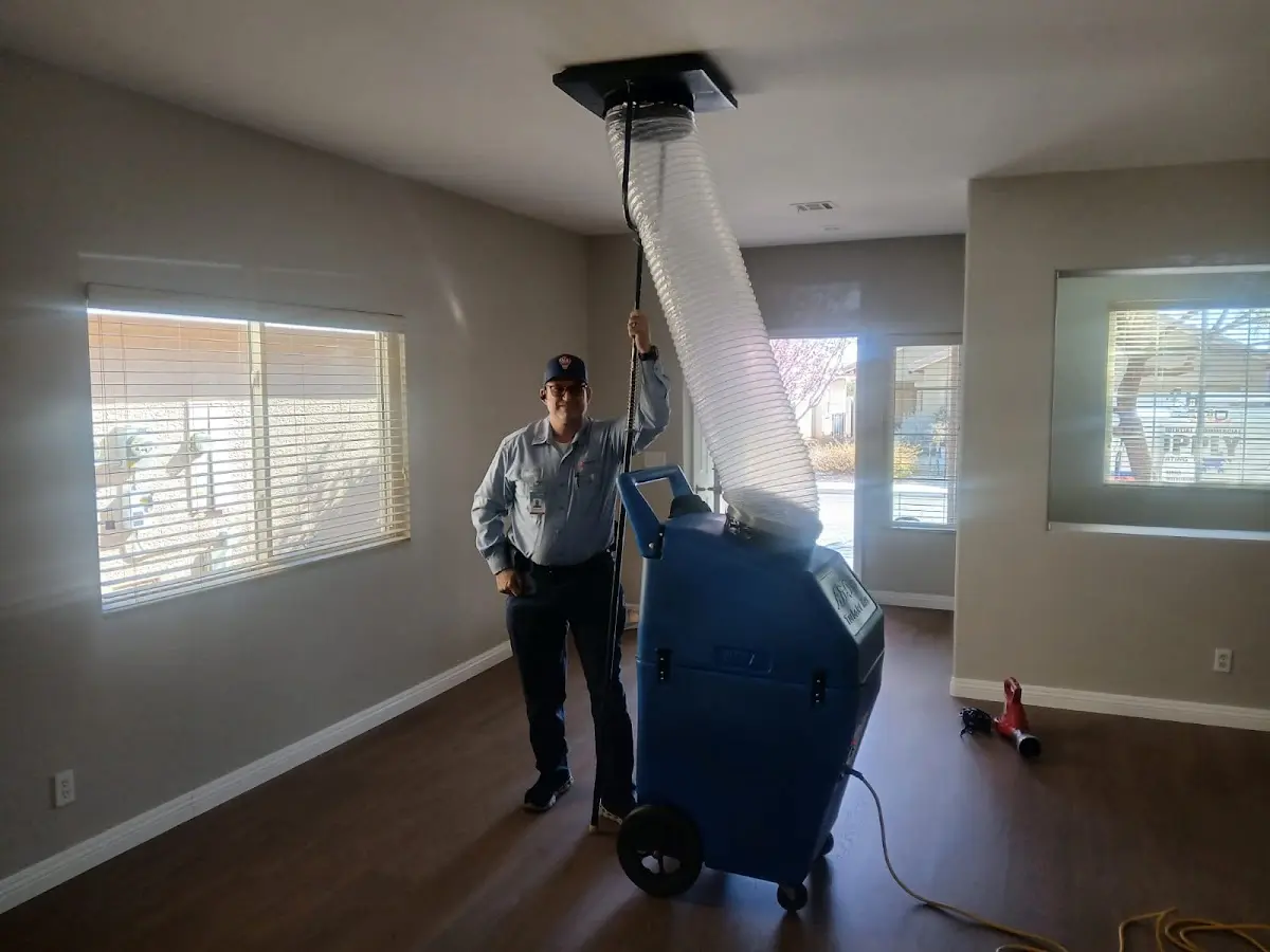 Professional Dryer Vent Cleaning work inside a Winters home